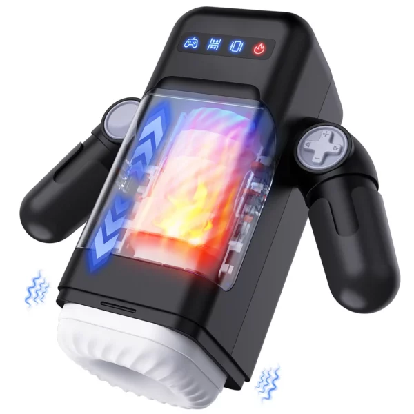 Game Cup Machine - Thrusting Vibrating Penis Sucker With Heating Function